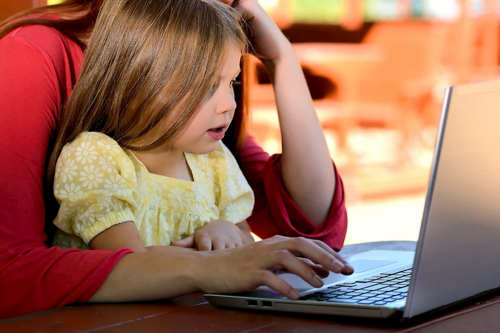 la vista dei bambini postura computer 1